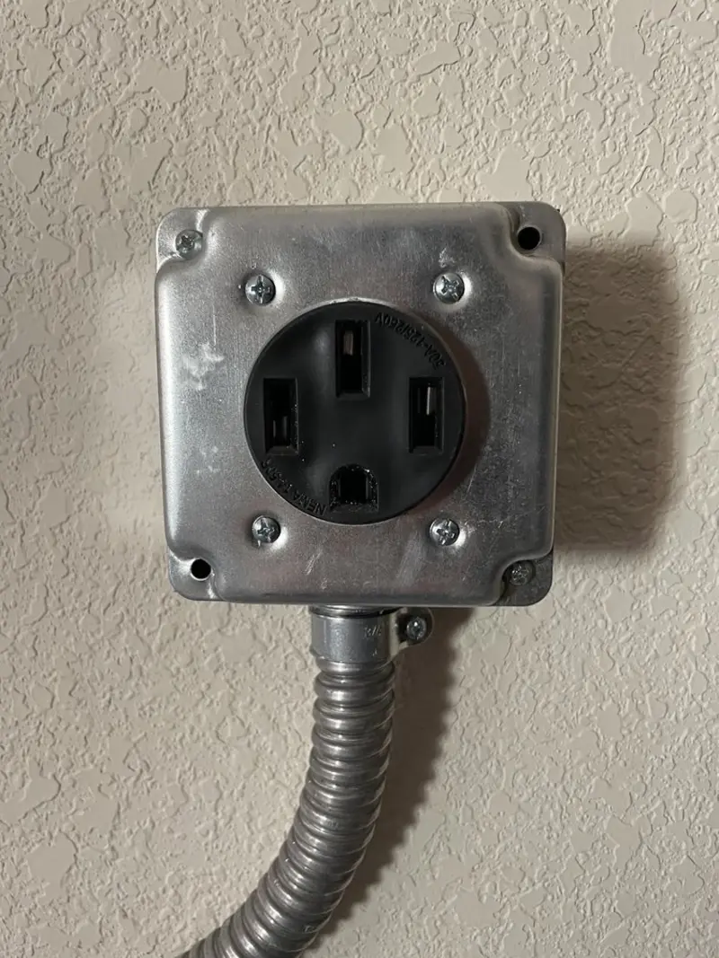 NEMA 14-50 outlet installed for Smart Home Electrical in Bay City
