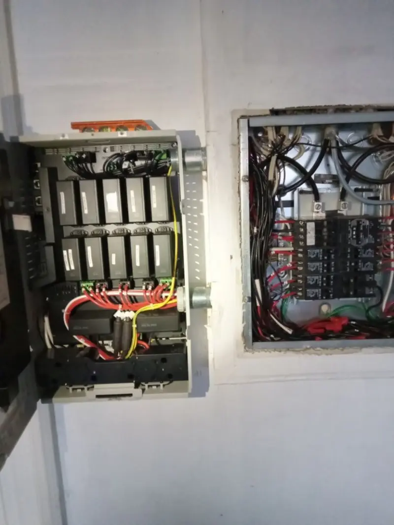 Electrical panel upgrade completed for Security Camera Wiring in Bay City